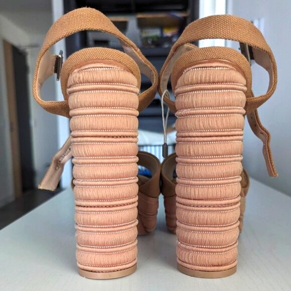 SCHUTZ Jane canvas platform sandals - Picture 2 of 4